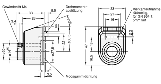 Stellungsanzeiger GN 954 Skizze