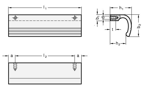 Griffleisten GN 730 Skizze