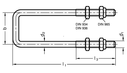 Edelstahl Zugbuegel GN 951.2 Skizze