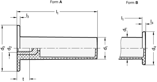 Zylindergriffe GN 539.2 Skizze