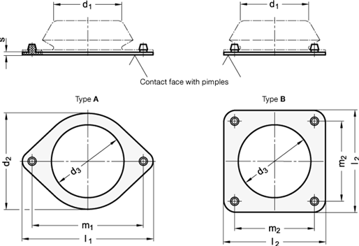 Rubber Pads  GN 148.2 sketch