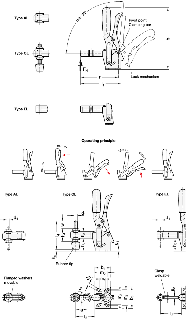 Toggle Clamps GN 810.3 sketch