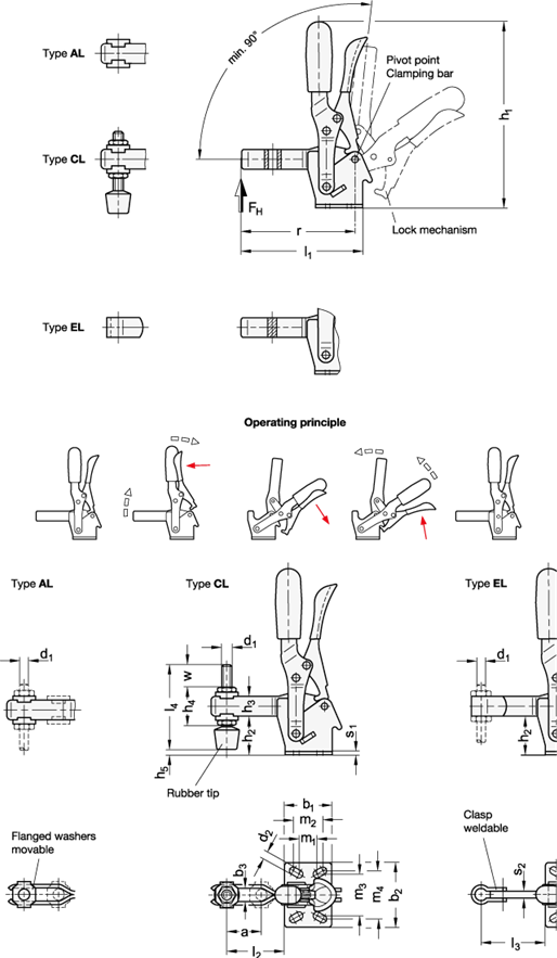 Toggle Clamps GN 810.3 sketch