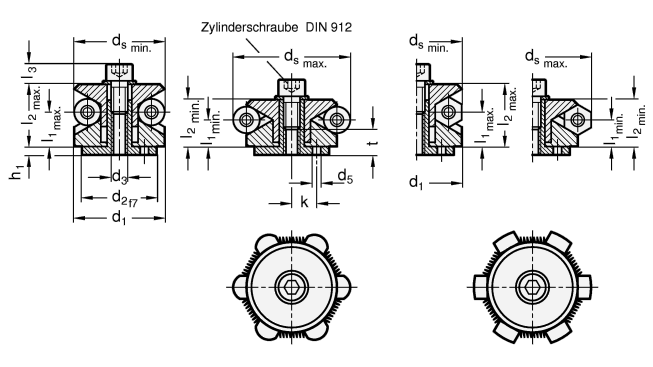 Zentrierspanner  GN 411.2 Skizze