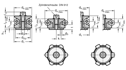 Zentrierspanner  GN 411.2 Skizze