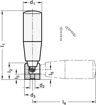 Retractable Handles GN 598.3 sketch