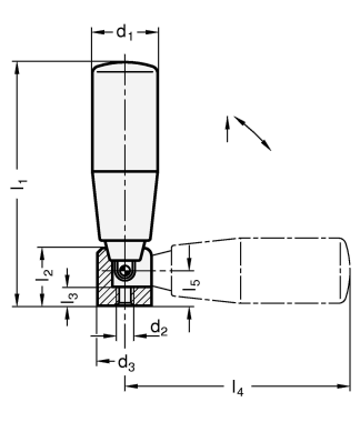 Umleggriffe GN 598.3 Skizze