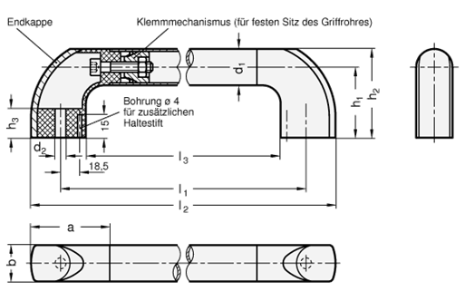 Buegelgriffe GN 767 Skizze