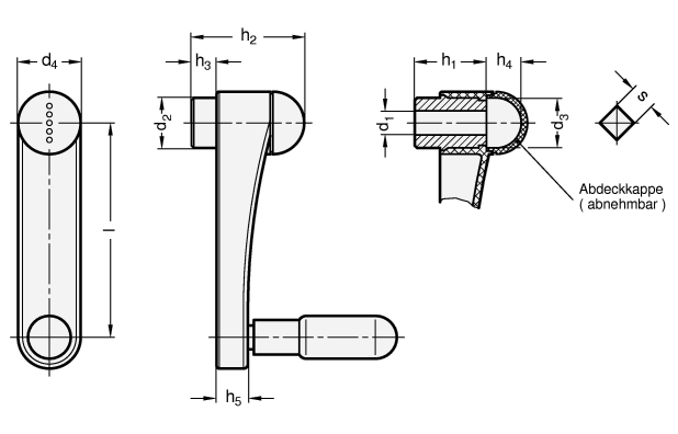 Handkurbeln GN 670 Skizze