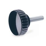 Knurled Screws threaded stud steel  zinc plated GN 529 thumbnail