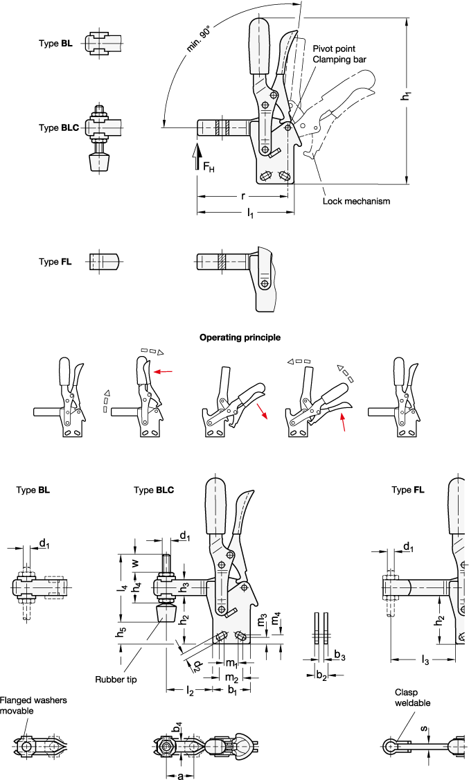 Toggle Clamps GN 810.4 sketch