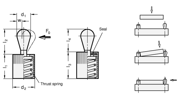Side Thrust Pins GN 715 sketch