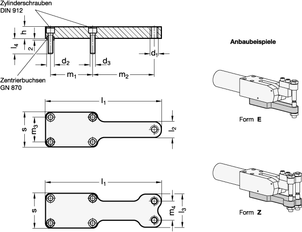 Gegenhalter GN 869.1 Skizze