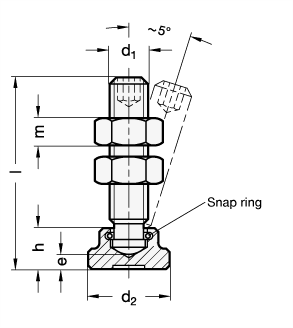 Clamping Screws GN 802 sketch