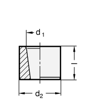 Positionierbuchsen GN 179.1 Skizze