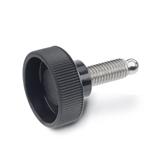 Knurled Screws plastic  threaded stud Stainless Steel GN 421.11 thumbnail