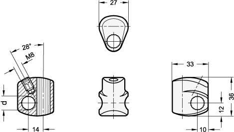 Kreuzstueck fuer GN 177 GN 177.3 Skizze