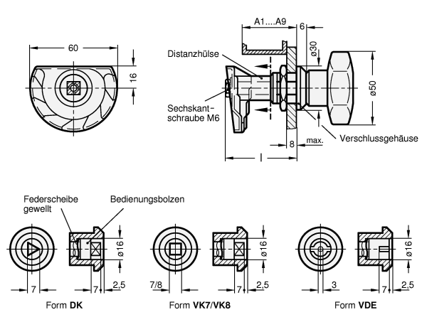 Tuerverriegelungen GN 119 Skizze