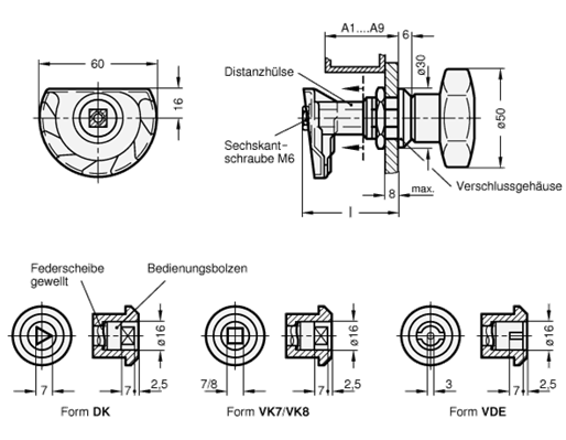 Tuerverriegelungen GN 119 Skizze