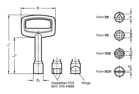 Steckschluessel GN 119.2 Skizze