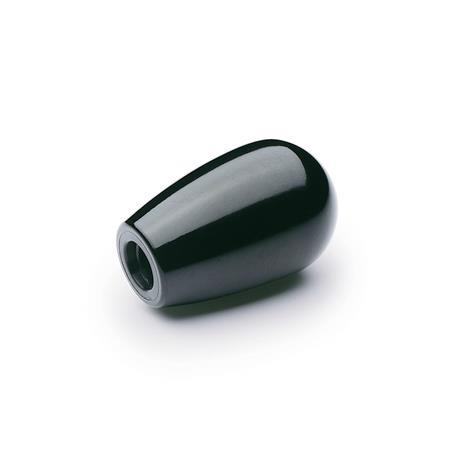 Domed Gear Knobs Plastic with polyamid bushing GN 719.1