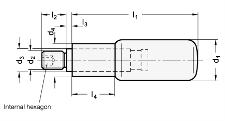 Revolving Handles plastic GN 798.1 sketch