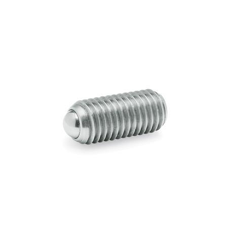 Spring Plungers Steel  Stainless Steel GN 615.3