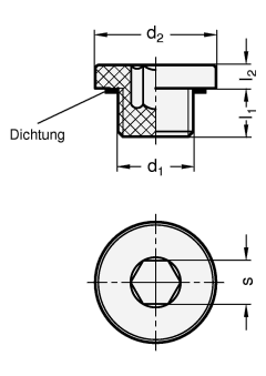 Verschlussschrauben GN 746 Skizze