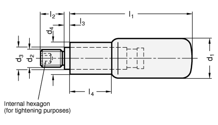 Revolving Stainless Steel Handles GN 798.1 sketch