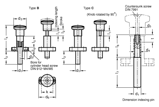 Indexing Plungers GN 817.9 sketch