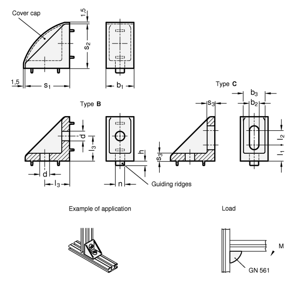 Fixing Angle Pieces GN 561 sketch