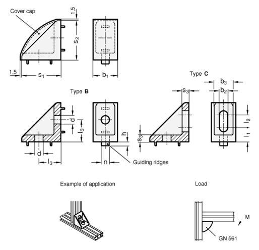 Fixing Angle Pieces GN 561 sketch