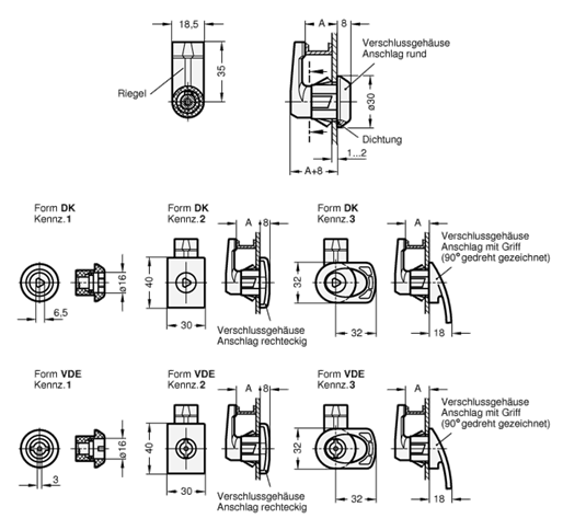 Verriegelungen GN 115.5 Skizze