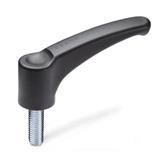 Clamping Levers with threaded stud  steel  zinc plated GN 601 thumbnail