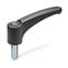Clamping Levers with threaded stud  steel  zinc plated GN 601 thumbnail