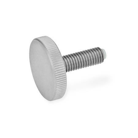 Stainless Steel Flat Knurled Screws GN 653.10