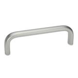 Stainless Steel Cabinet U Handles Mounting from the back or operators side GN 565.5 thumbnail