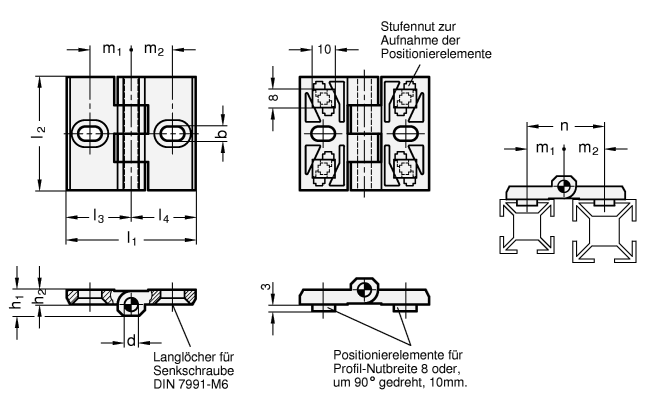 Scharniere GN 161 Skizze