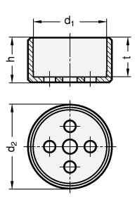 Fuehrungstoepfe GN 187.1 Skizze