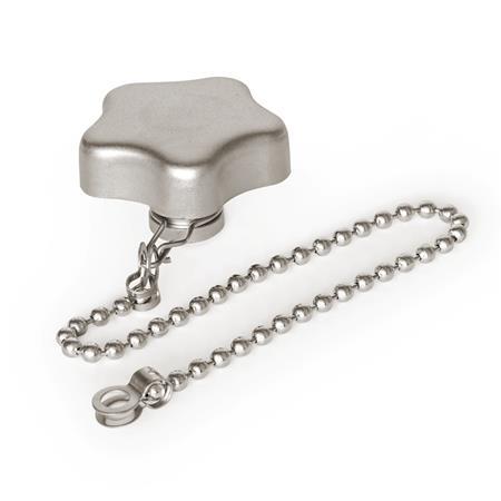 Stainless Steel Star Knobs GN 5334.13