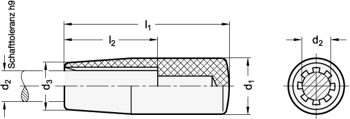 Zylinderknoepfe GN 519.1 Skizze