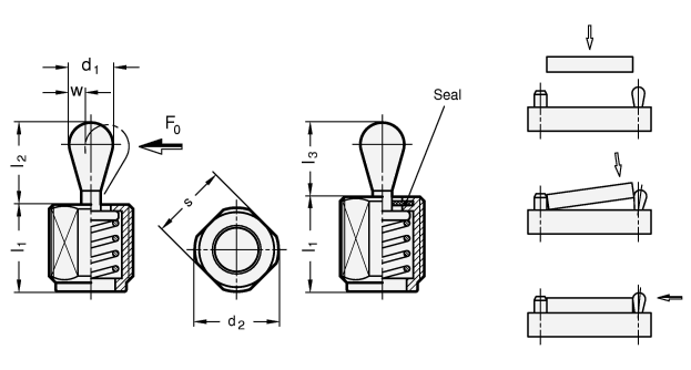 Side Thrust Pins GN 713 sketch