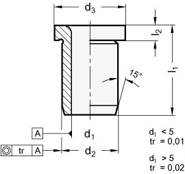 Guide Bushings DIN 172 sketch