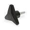 Three Lobed Knobs with Threaded Stud GN 533.6 thumbnail