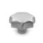 Stainless Steel Star Knobs precision cast AISI CF 8  matt shot blasted DIN 6336 thumbnail