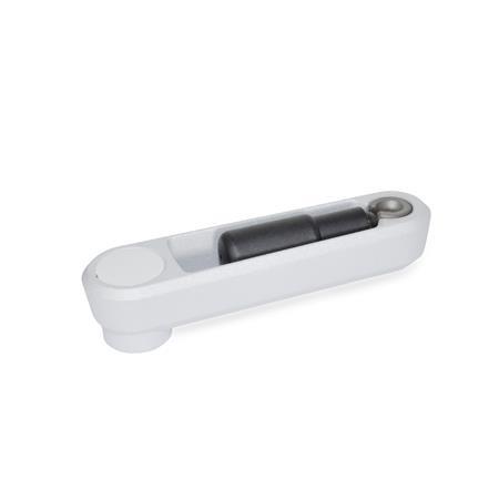 Cranked Handles with Retractable Handle plastic coated GN 472.5