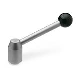 Adjustable Stainless Steel Tension Levers with threaded insert GN 212.5 thumbnail