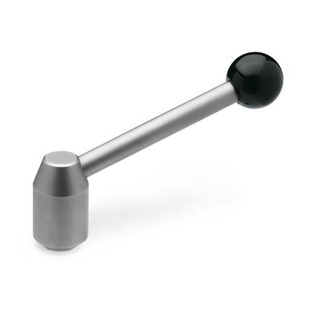 Adjustable Stainless Steel Tension Levers with threaded insert GN 212.5