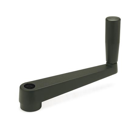 Cranked Handles Zinc die casting  plastic coated GN 471.1
