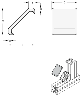 Abdeckkappen GN 963 Skizze